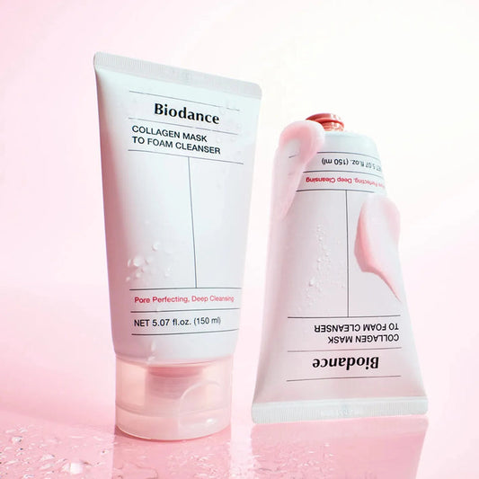 Biodance Collagen Mask to Foam Cleanser