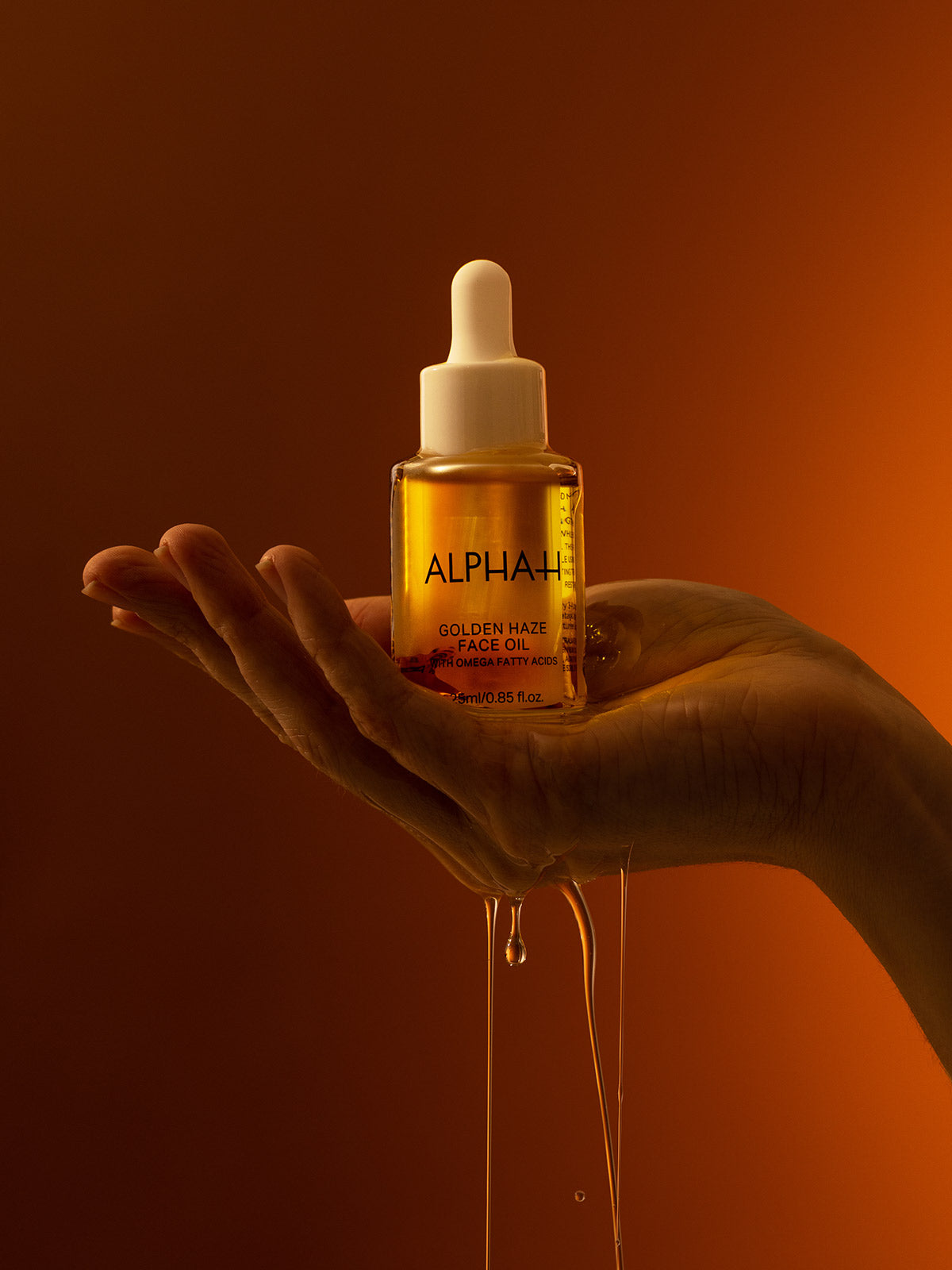 Alpha-H Golden Haze Face Oil 25ml – nourishing botanical oil blend to hydrate, calm and restore skin barrier with antioxidant protection
