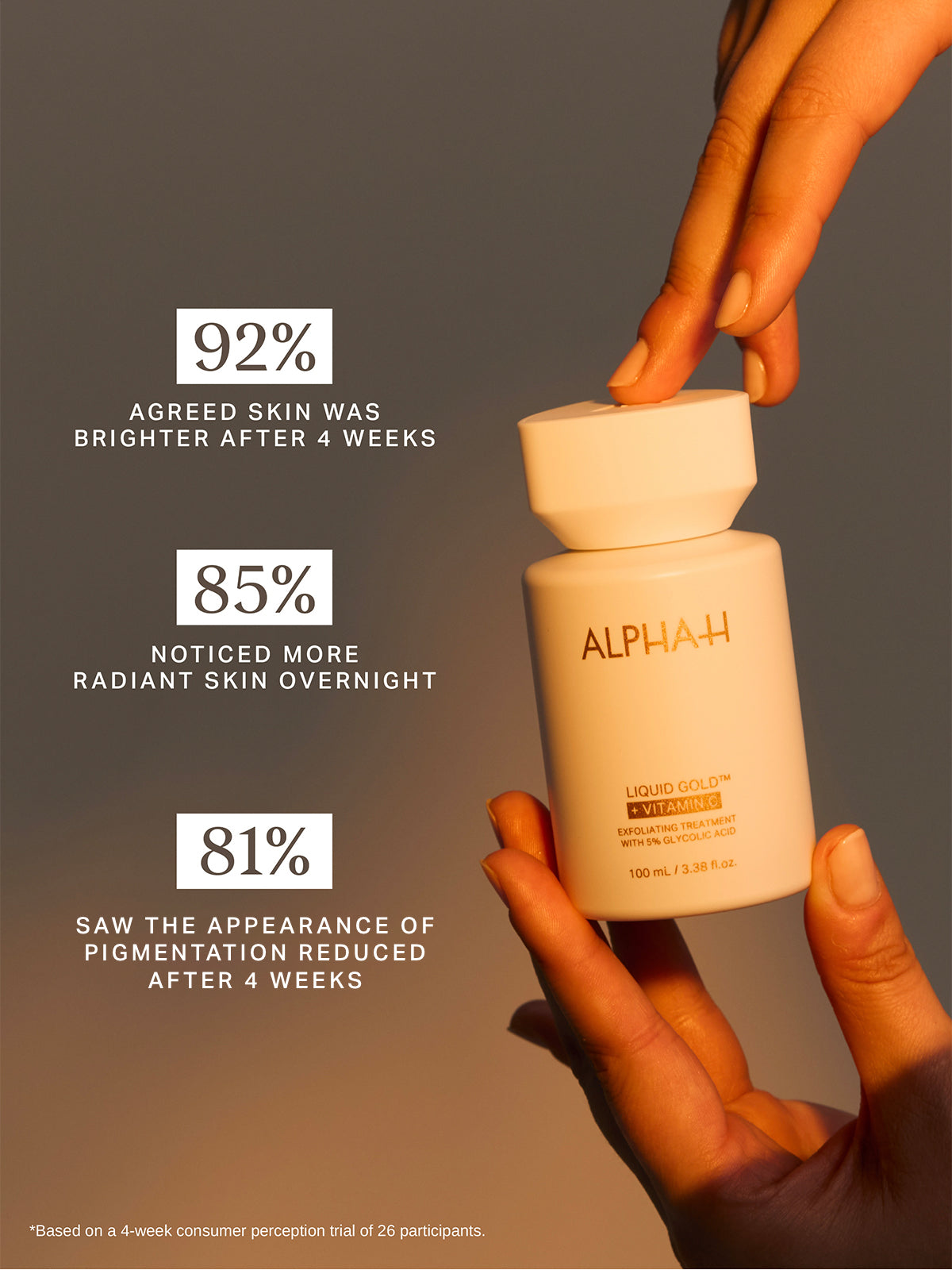 Introducing Alpha-H Liquid Gold + Vitamin C, the ultimate skincare duo for radiant, youthful skin! Combining the power of Alpha-H liquid gold with the brightening effects of vitamin c, this 100ml bottle will leave your skin glowing and rejuvenated. Say goodbye to dullness and hello to a radiant complexion!