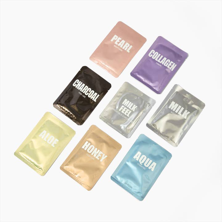 Beauty Buffet 7-pack of sheet masks + exfoliating pad