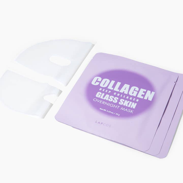 Revitalize your complexion with the LAPCOS Deep Collagen Glass Skin Overnight Mask. This luxurious skincare treatment is designed to deliver intense hydration and promote skin elasticity while you sleep. Infused with premium collagen and nourishing botanical extracts, this mask works overnight to enhance skin texture, leaving you with a radiant, glass-like finish by morning